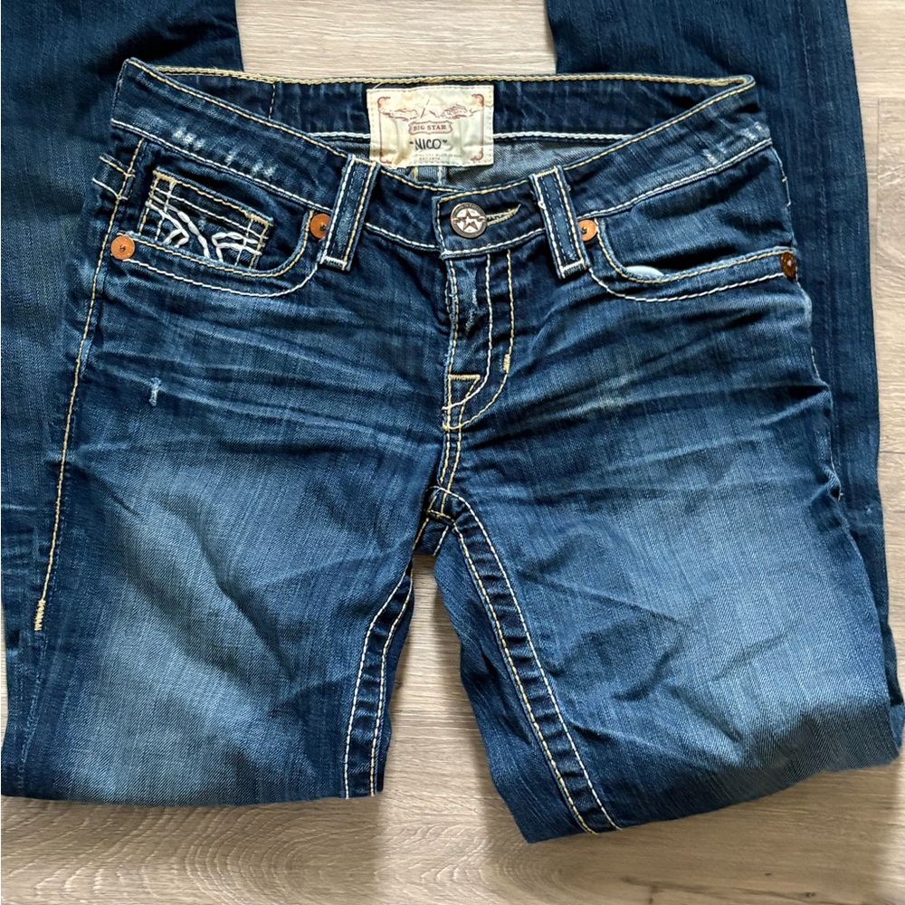Big Star Dark Blue Boot Cut Jeans